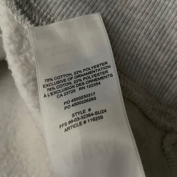 Aritzia Heather Cloud White Perfect Fit Hoodie - Picture 6 of 7
